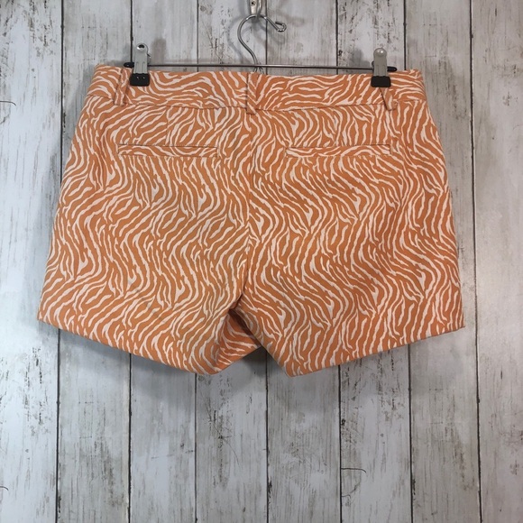 Banana Republic Heritage 4” Inseam Orange Zebra Shorts 4 - Picture 2 of 7